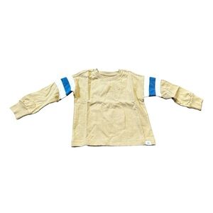 Baby GAP Toddler Stripe Long Sleeve T-Shirt, Size 18-24 Months, Brown White, NEW